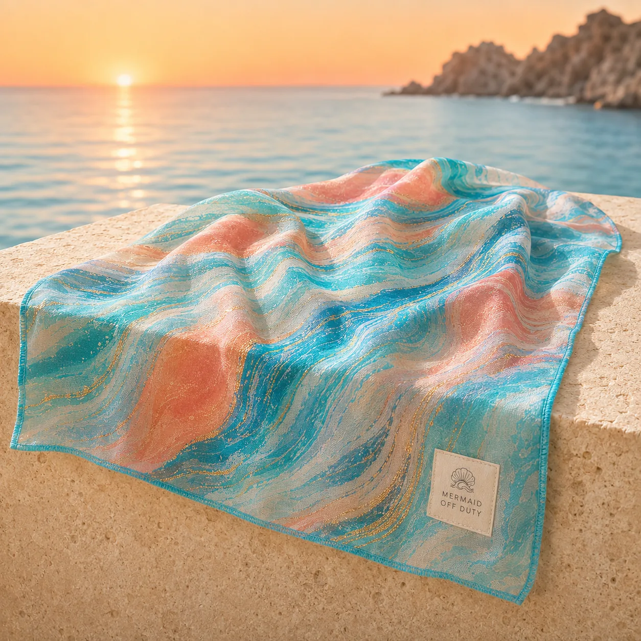 Mermaid Off Duty - Printed Pareo